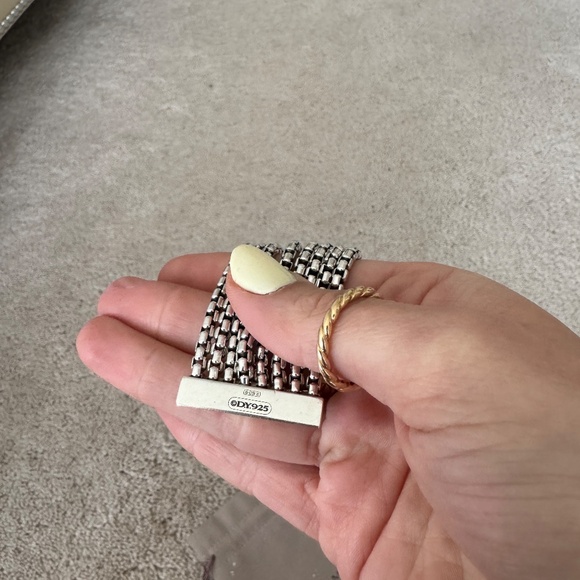 David Yurman Box Chain Eight Row Bracelet 7.5 inch - Picture 7 of 9